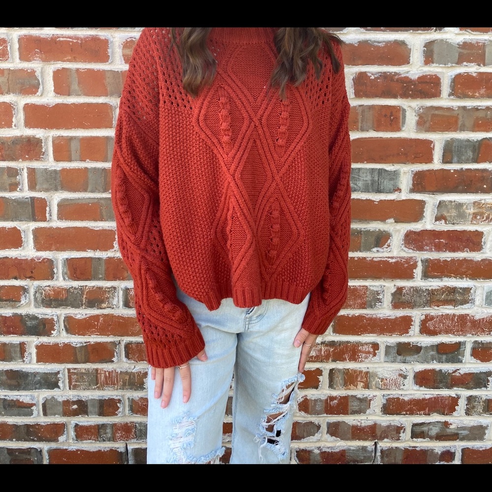 Orange sweater